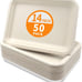 50 Pack 14 Inch Heavy Duty Disposable Food Trays, Extra Large 14 inch