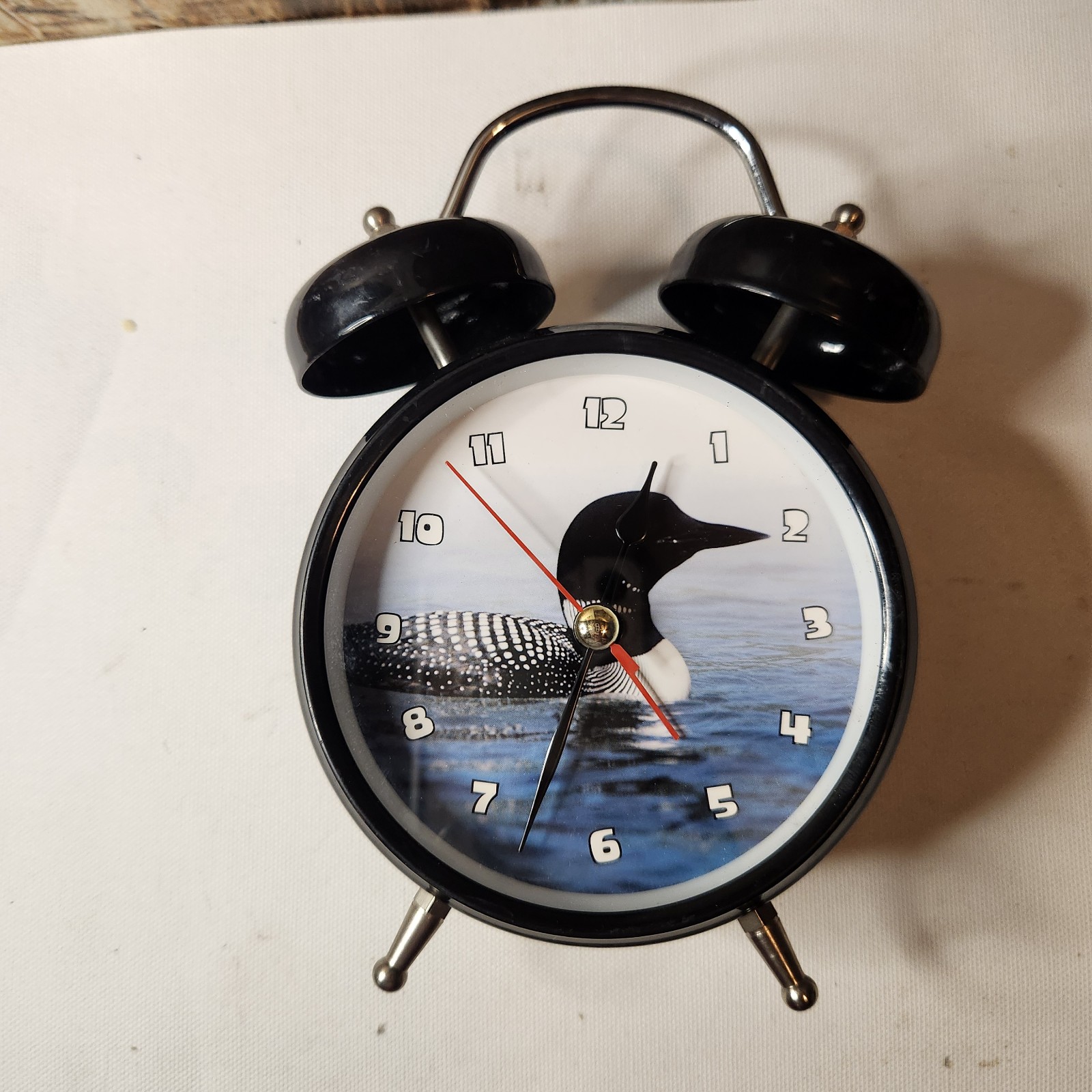 Call Of The Loon Alarm Clock Bird Duck Man Cave Desk Decor Cottage Cabin Rare