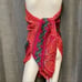 Gorgeous vtg Bloomingdales wool crepe shawl