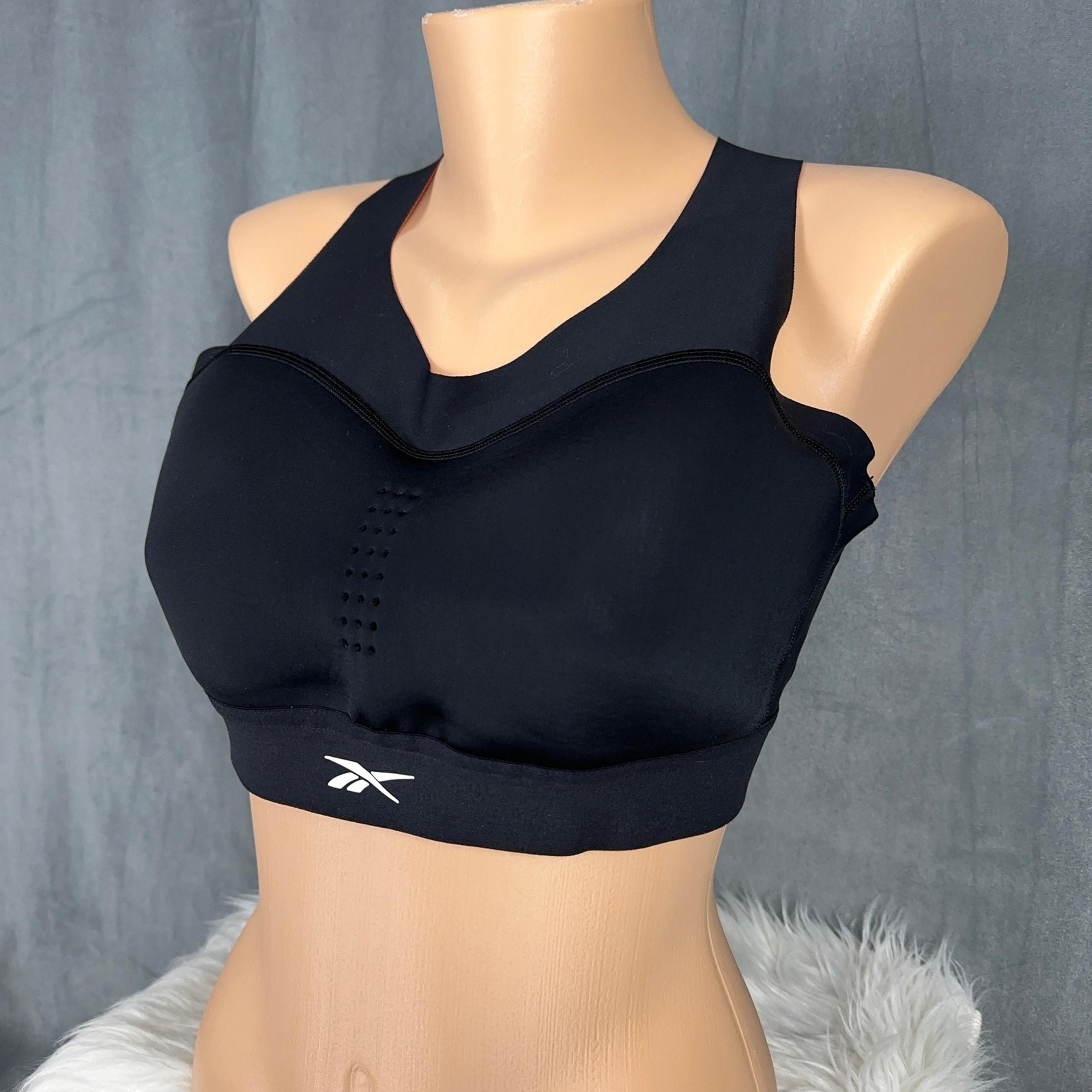 Reebok Women's Large XL Puremove+ Motion Sense Sports Bra FL2006 Black
