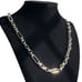 28 Womens 14K White Gold Chain Link Figaro Style Necklace 14 K Silver Jewelry