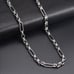 28 Womens 14K White Gold Chain Link Figaro Style Necklace 14 K Silver Jewelry