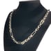 28 Womens 14K White Gold Chain Link Figaro Style Necklace 14 K Silver Jewelry