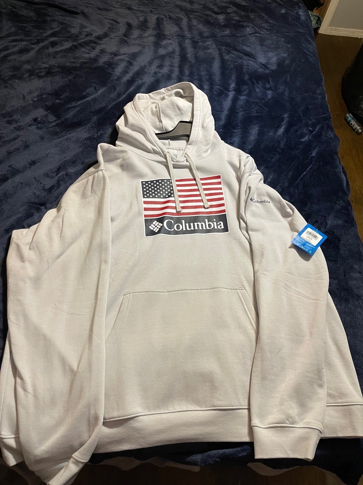 Men’s Columbia American flag hoodie sweatshirt new 4xlt