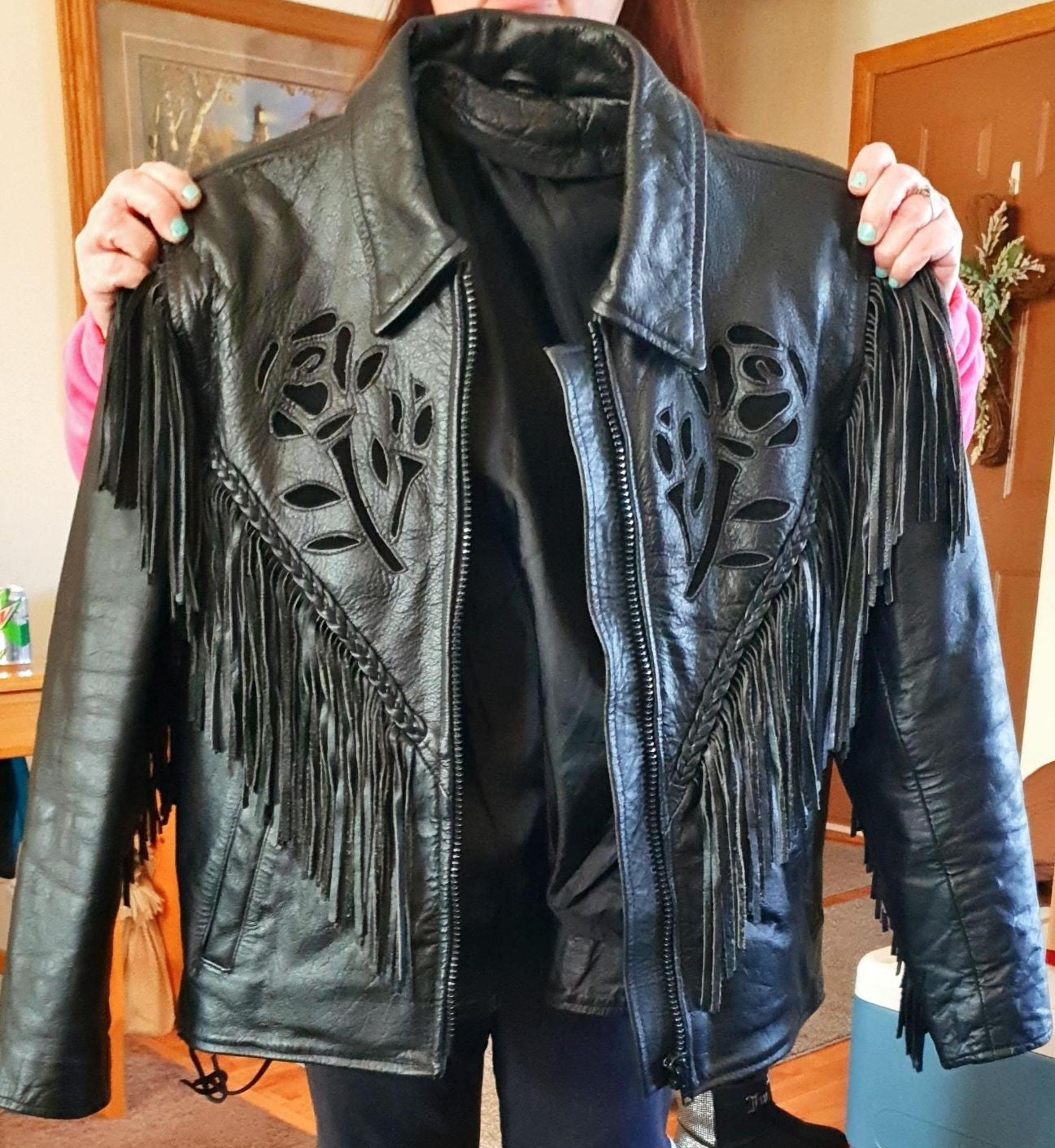 womens leather jacket