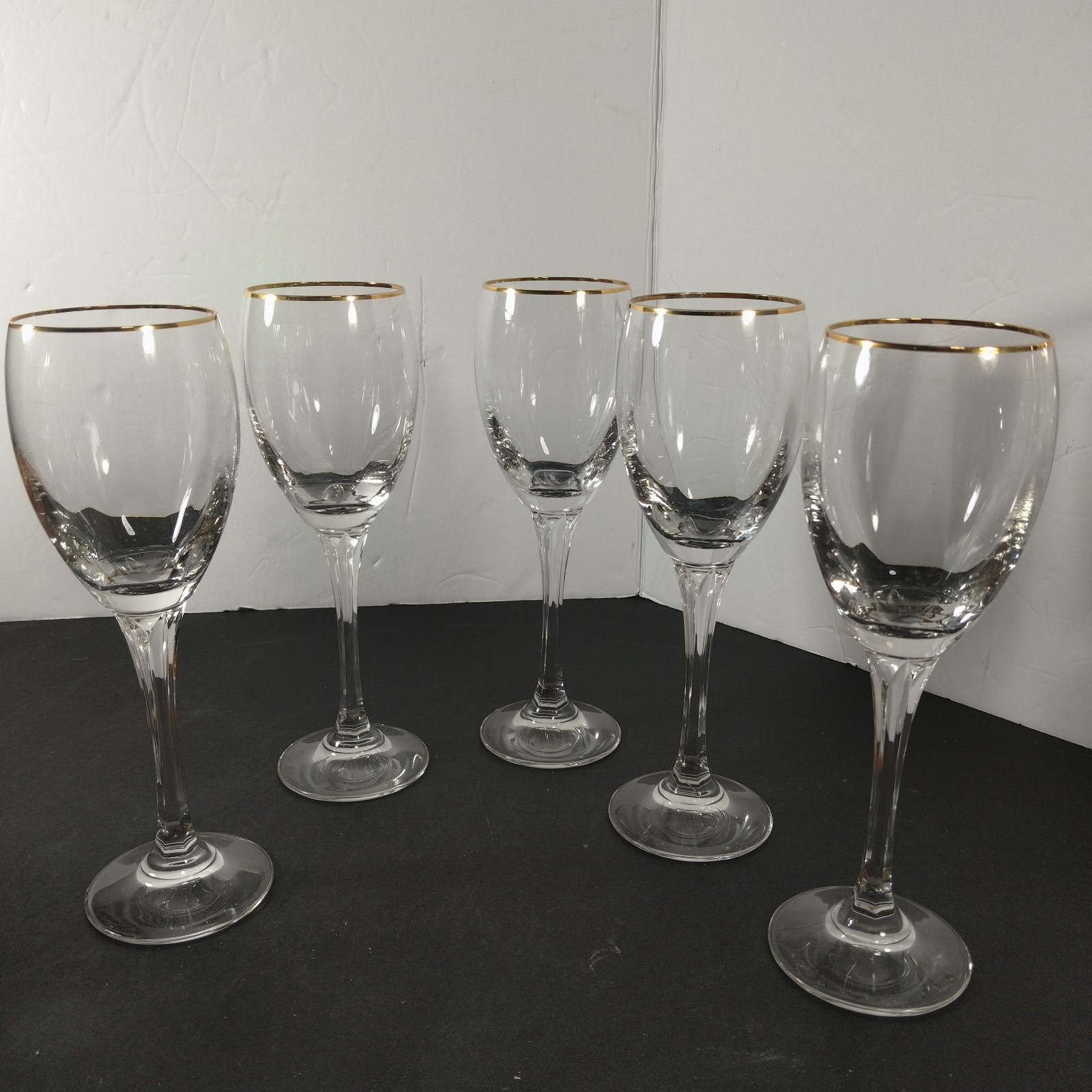 Gorham Crystal Andante 5 wine glasses