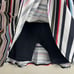 Tail Skort Women's Sz M Striped White Black Pink Flouce Hem Skirt Pockets