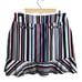 Tail Skort Women's Sz M Striped White Black Pink Flouce Hem Skirt Pockets