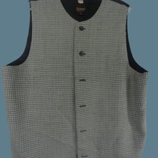 Hutspah Men's Black/White Vest