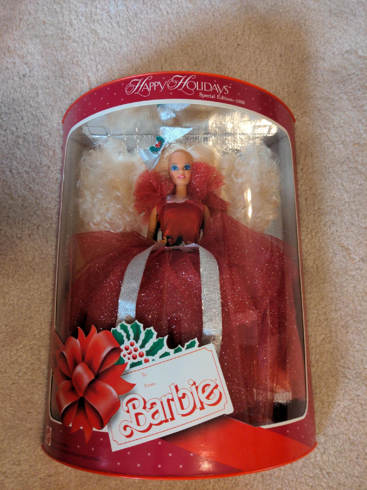 1988 Happy Holidays Barbie MIB