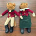 Vintage Hanford's Fox English Riding Plush Equestrian Decor Shelf Sitter Pair