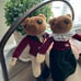 Vintage Hanford's Fox English Riding Plush Equestrian Decor Shelf Sitter Pair