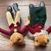 Vintage Hanford's Fox English Riding Plush Equestrian Decor Shelf Sitter Pair