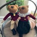 Vintage Hanford's Fox English Riding Plush Equestrian Decor Shelf Sitter Pair