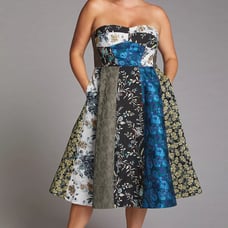 Anthropologie Floral Sweetheart Midi Dress Women’s Size 8