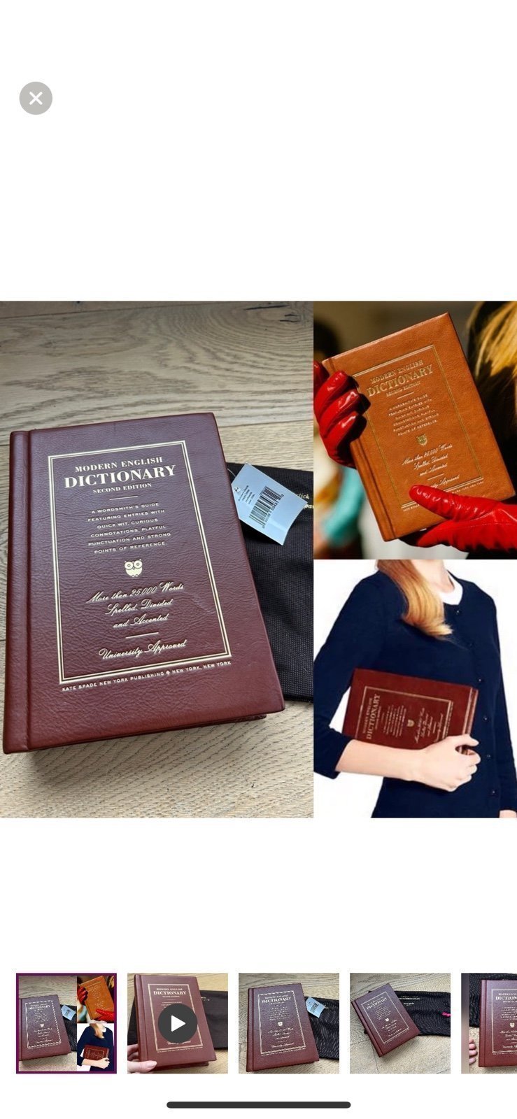 NWT Dictionary Book Clutch