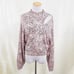 n:Philanthropy Twist sweater pink animal print cut-out NEW