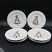 Pier 1 Imports Christmas Tree Appetizer/Dessert Plates Bundle Of 8