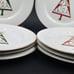 Pier 1 Imports Christmas Tree Appetizer/Dessert Plates Bundle Of 8