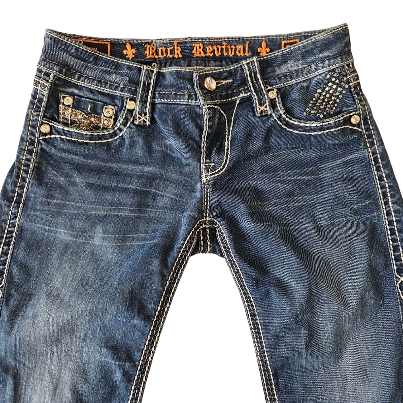 Rock Revival Womens Sherry Jeans Sz 26