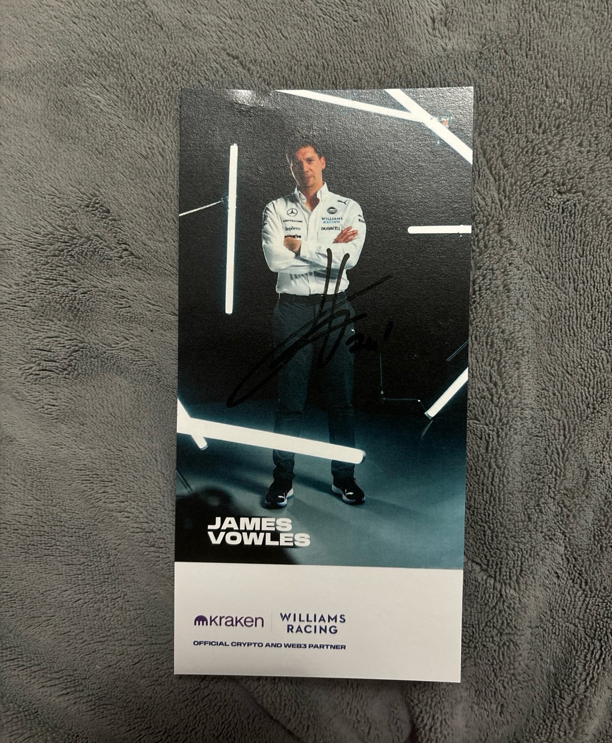 James Vowles Williams Racing Signature