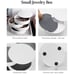 New 5-Layer Rotating Jewelry Storage Box with Lid for Rings & Bracelets - White