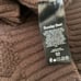 Aritzia Sunday Best Lamora Brown Button Front Relaxed Cable Knit Sweater Size S