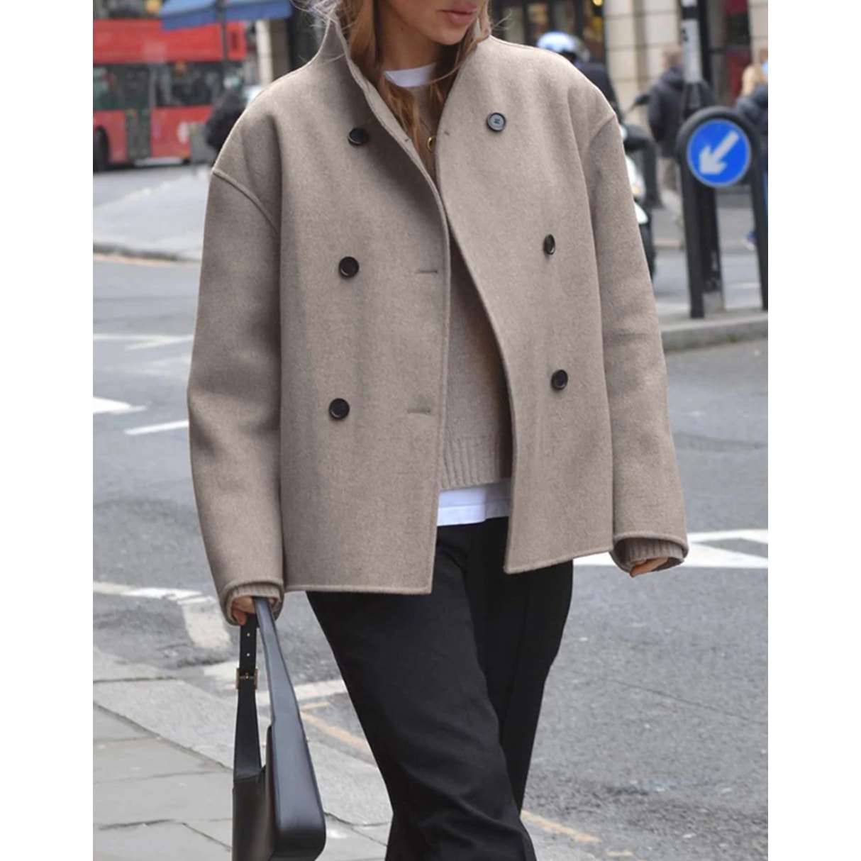Oversized Button-Down Jacket