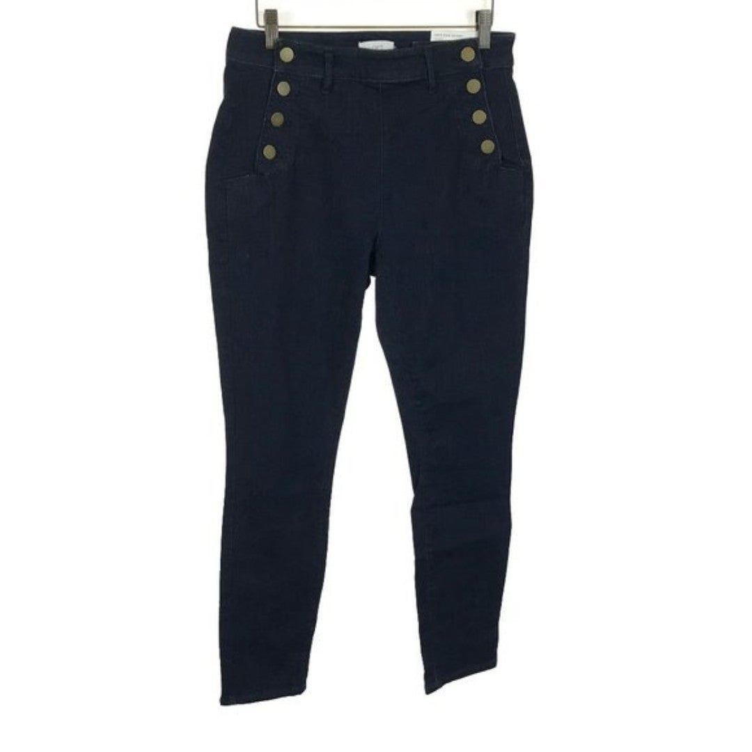 NWT Womens Size 8 8x30 Ann Taylor Loft Outlet Blue High Rise Skinny Curvy Jeans