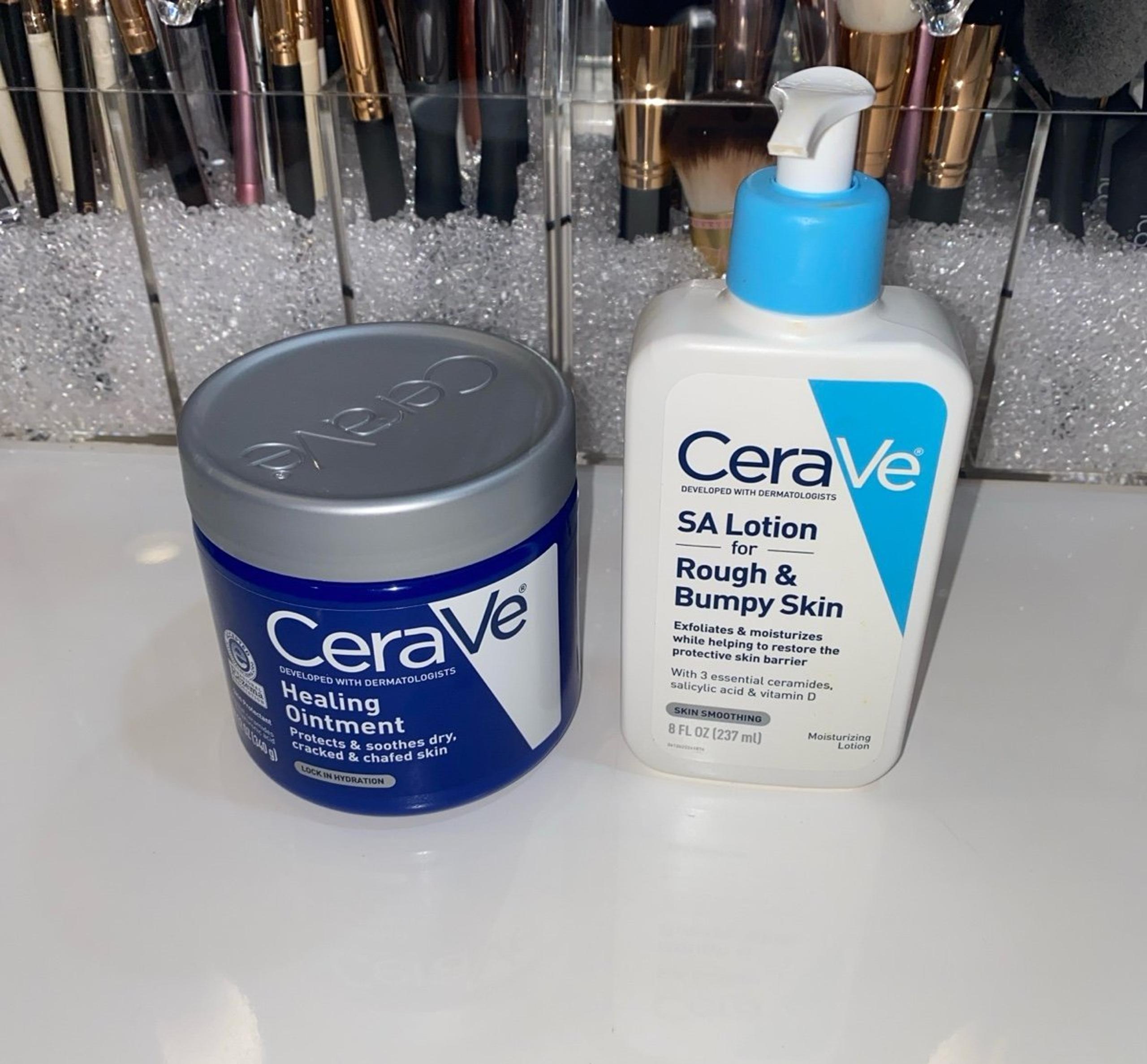 CeraVe healing ointment and sa lotion