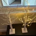 2 Birch Trees (2ft Tall) & 24 LED Lights (Timer Tabletop Bonsai Night Christmas