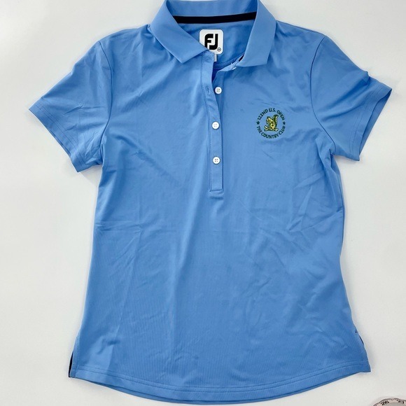 FootJoy Women’s 122nd US Open The Country Club Short Sleeve Blue Golf Polo