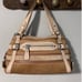 Fossil tan suede satchel