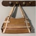 Fossil tan suede satchel