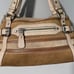 Fossil tan suede satchel