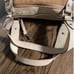 Fossil tan suede satchel