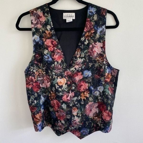 Vintage 70’s Idea Nuova Floral Print Vest