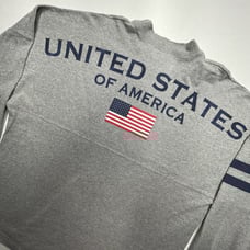 Epcot World Showcase USA Pullover Sweatshirt Patriotic Stripes Size XL