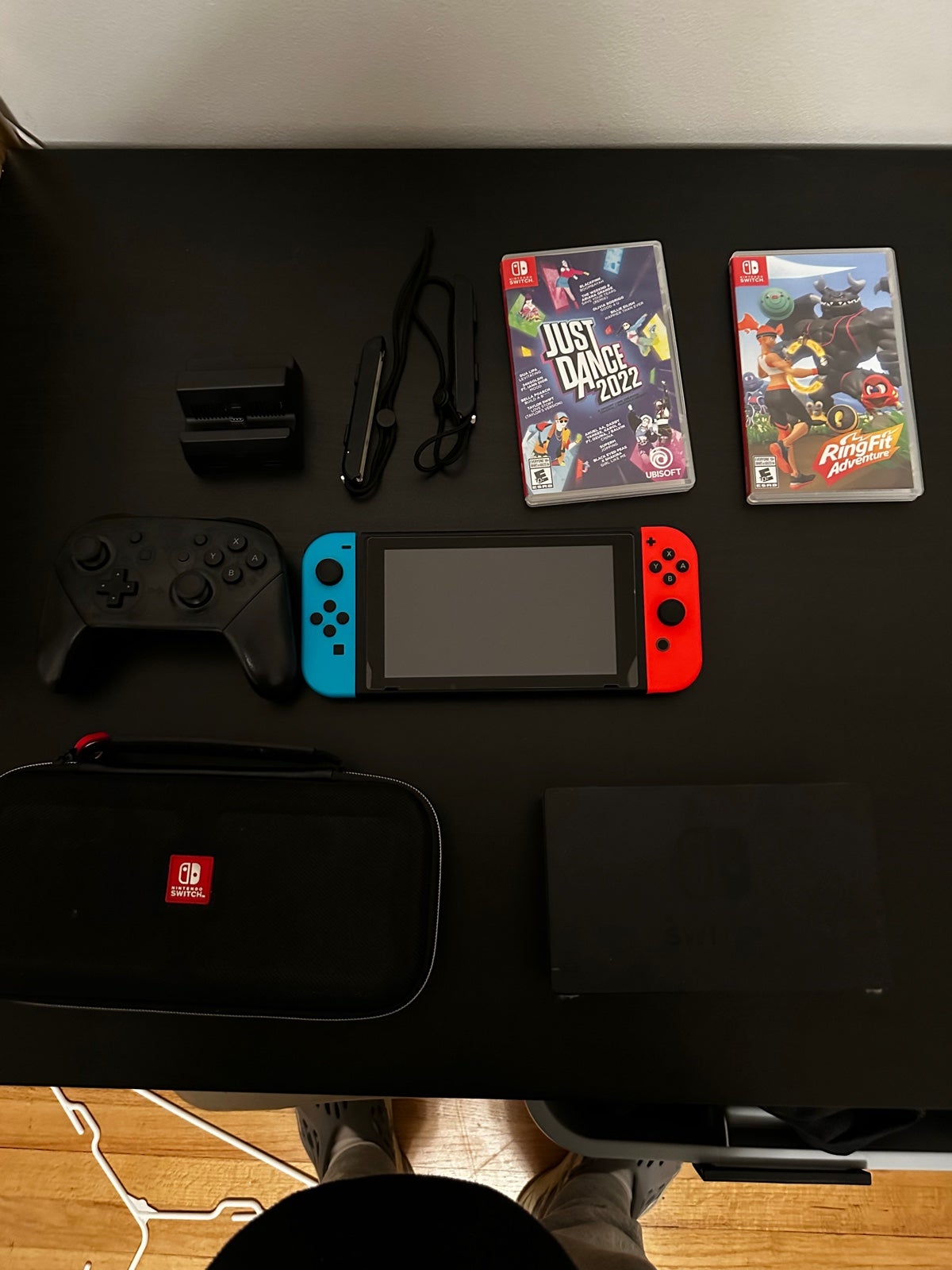 Used Nintendo Switch with Neon Blue and Neon Red Joy‑Con Bundled