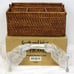 NEW SLAH Southern Living Abingdon Rattan Caddy #41032 Multi-purpose Party Table