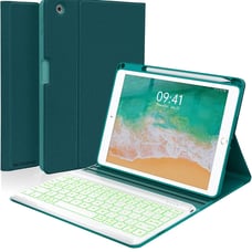 Keyboard case for iPad 5th/6th Generation 2017/2018, 9.7 Inch iPad Air 2 Case wi