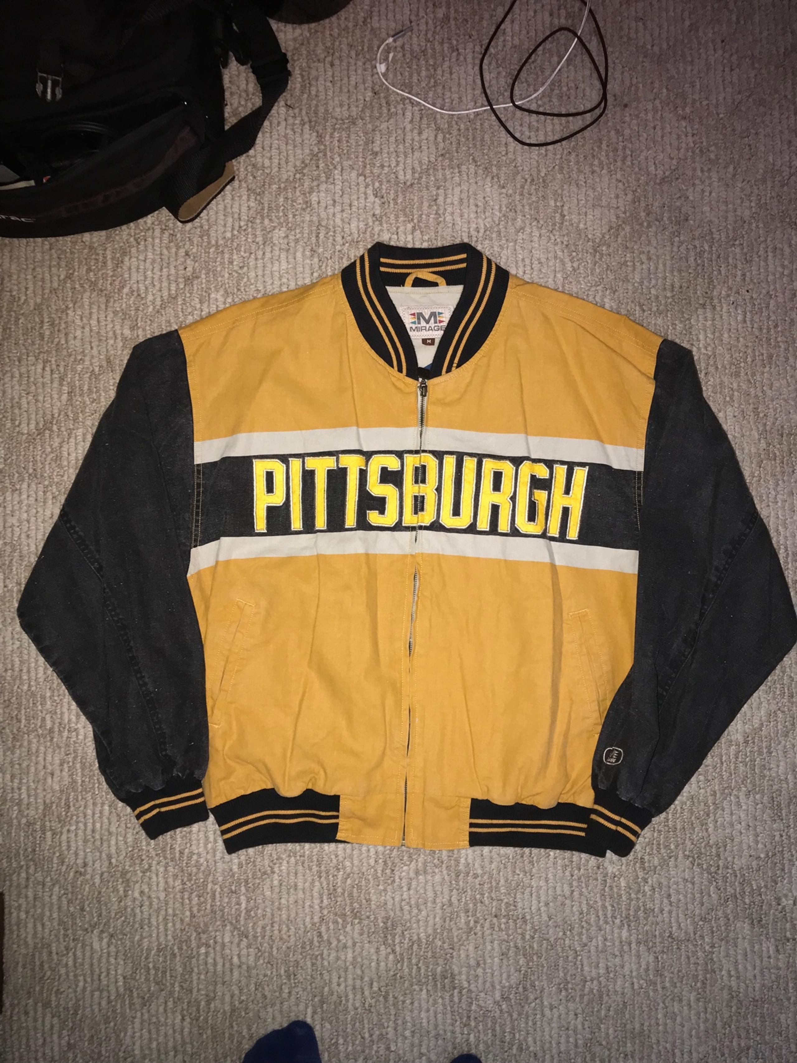 Vintage mirage pittsburgh pirates baseball jacket