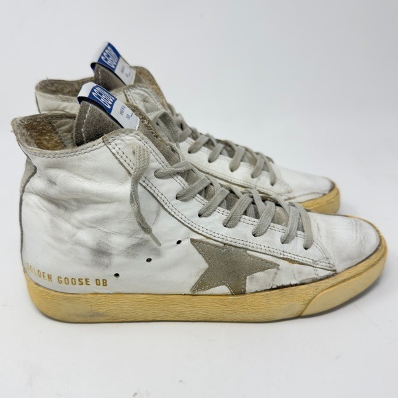 限定セール Authentic 37 size Sneakers top hi francy Leather Goose Golden 靴