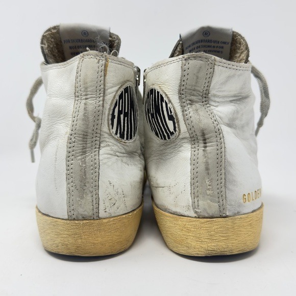 Authentic Golden Goose Leather francy hi top Sneakers size 37
