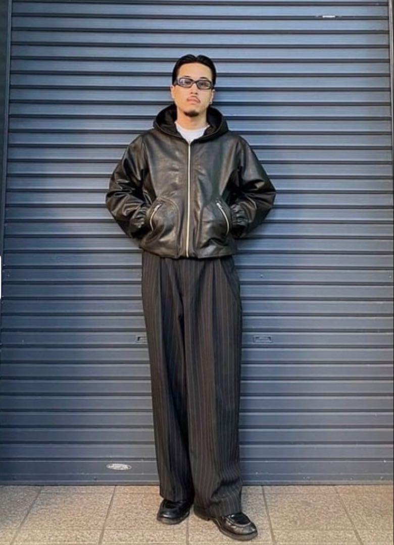 FUTURE ARCHIVE / LEATHER ZIP UP BLOUSON