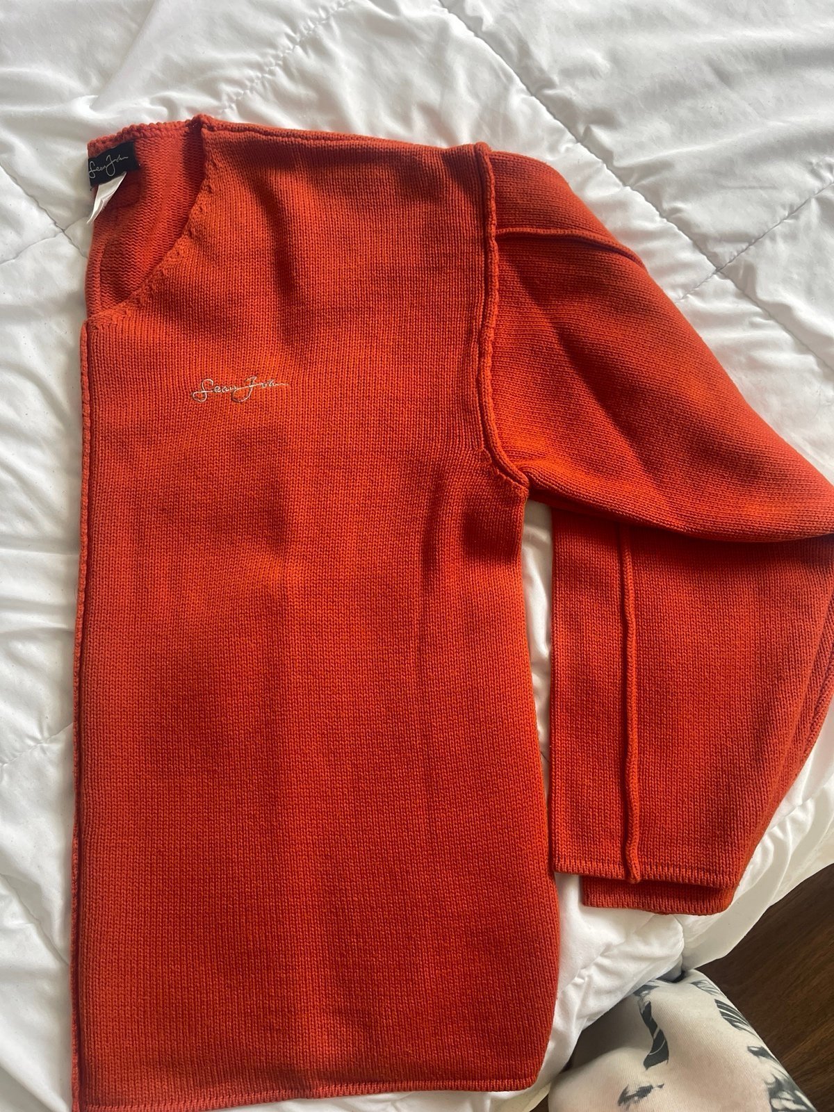 Sean John Signature Sweater Burnt Orange XL