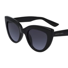 NEW Draper James DJ 9005 001 Black Sunglasses with Grey Lenses & DJ Case