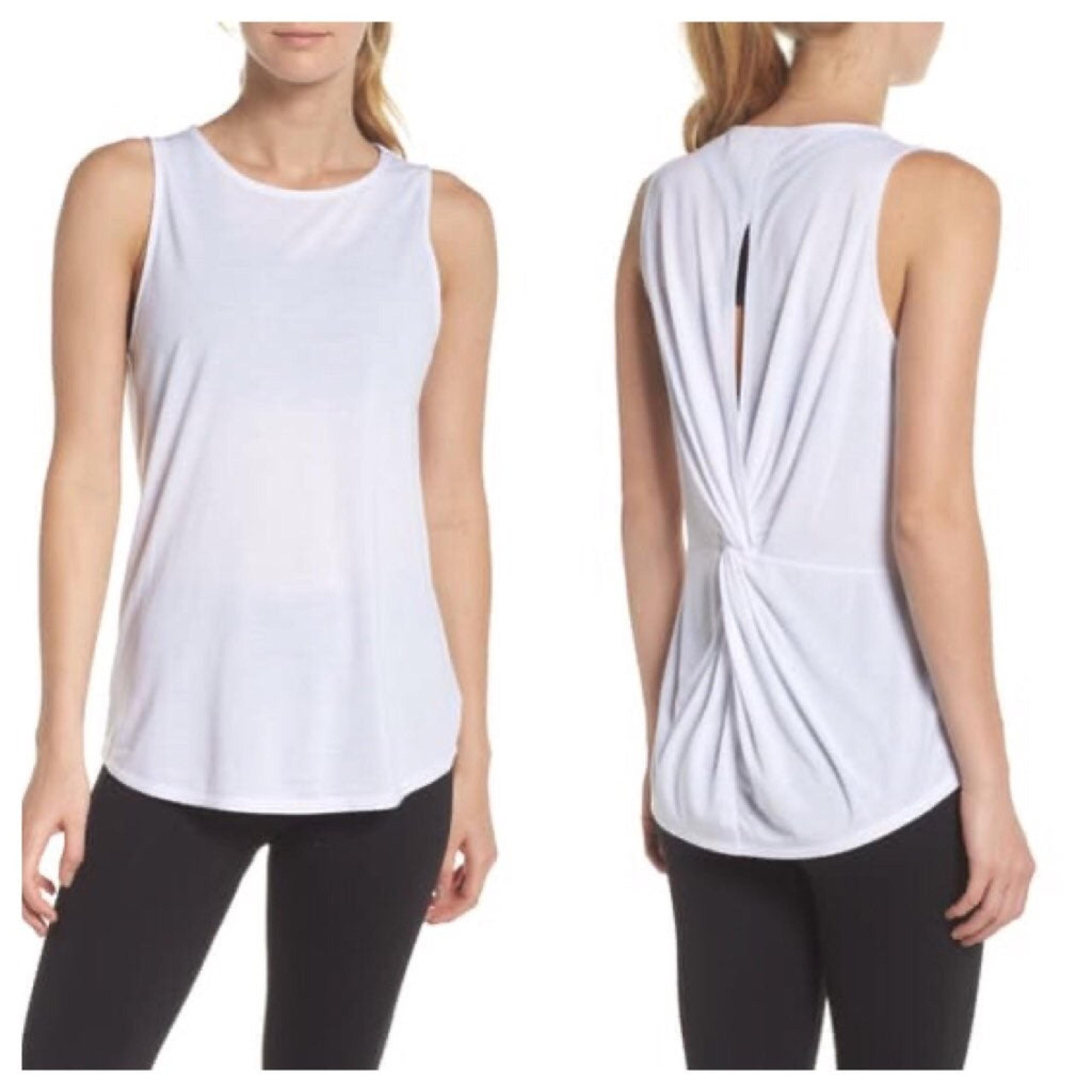 Zella Twist Back Tank Top Size Medium