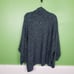 Lane Bryant NWT Women's Draped Blue Silver Open Cardi Shrug Jacket Size 26/28