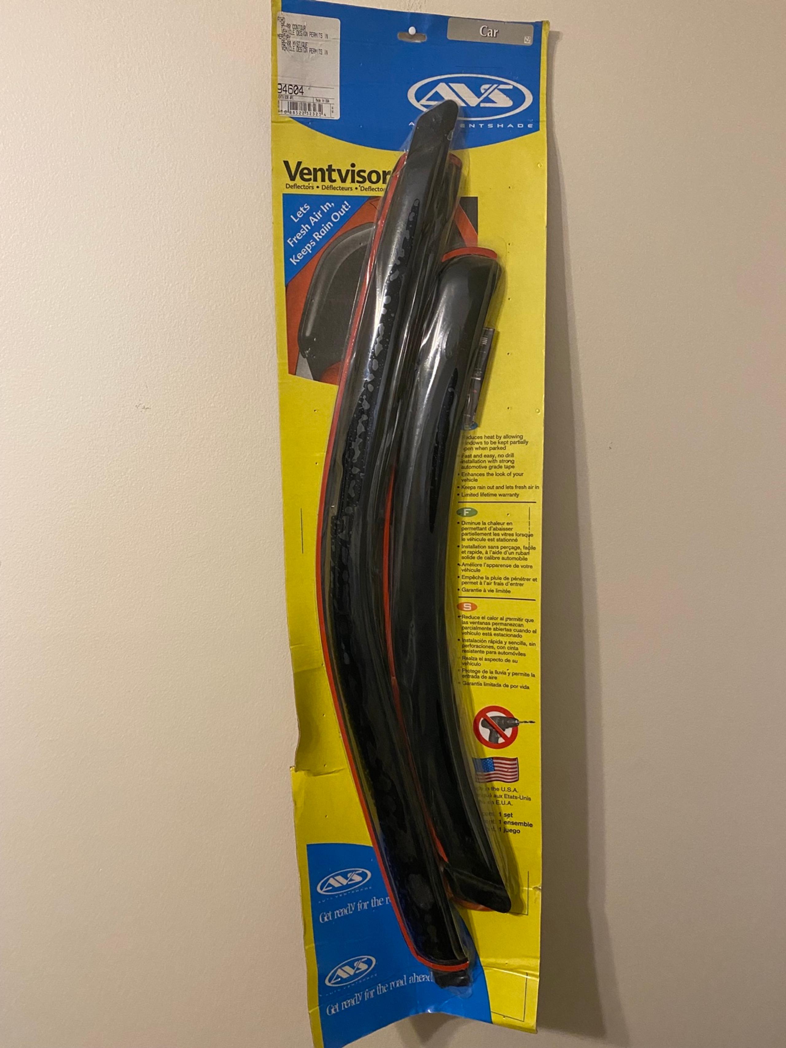 Auto Ventshade AVS Vent Visor 4pc Fits 95-00 Ford Contour Mercury Mystique NIP